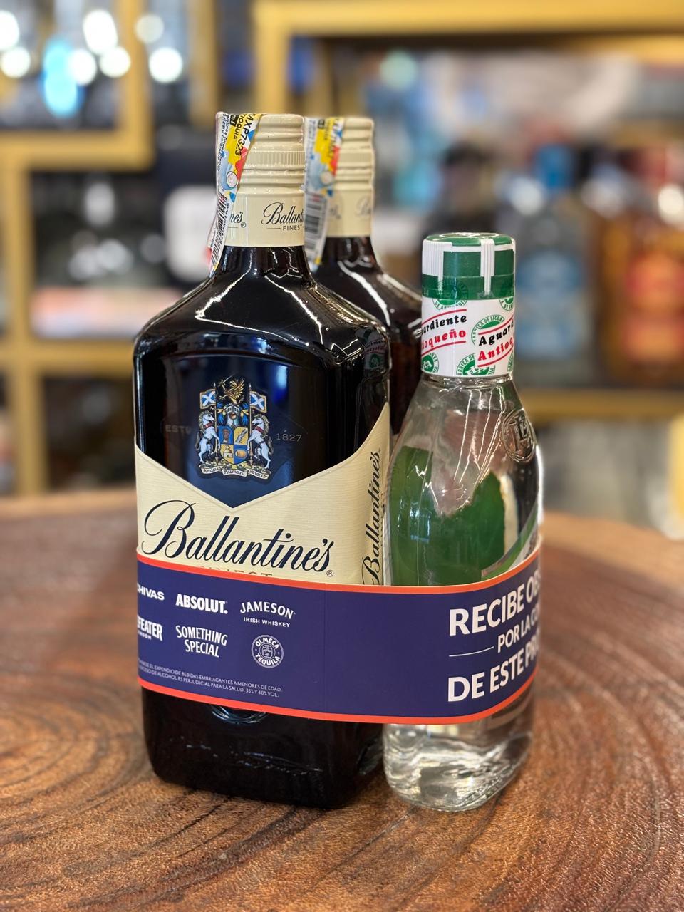 OFERTA PROMO 2 BALLANTINES (+ MEDIA DE AGUARDIENTE) GRATIS