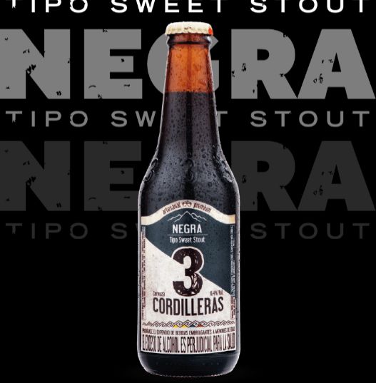 CERVEZA NACIONAL TRES CORDILLERAS NEGRA 330 ML