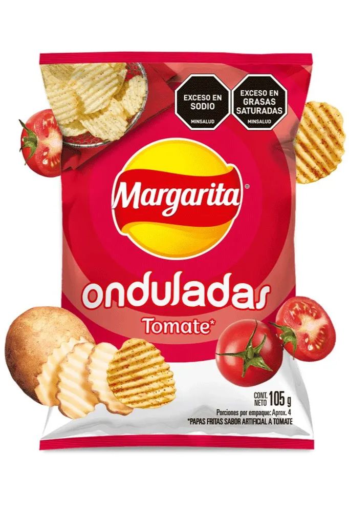 PAPAS MARGARITA ONDULADAS TOMATE FAMILIAR