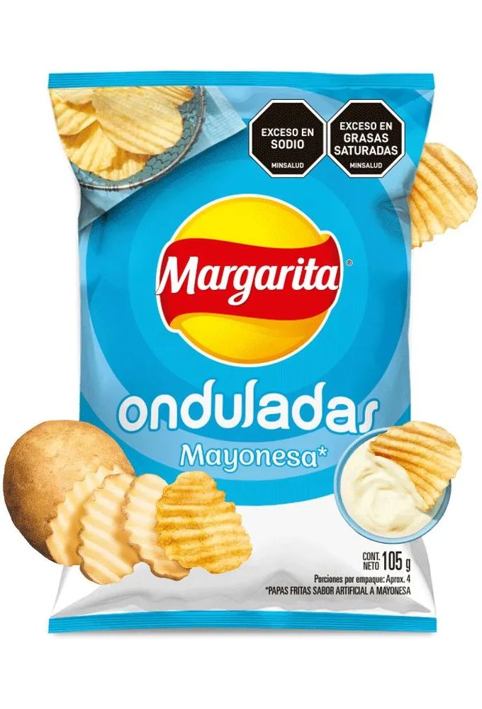PAPAS MARGARITA ONDULADAS MAYONESA FAMILIAR