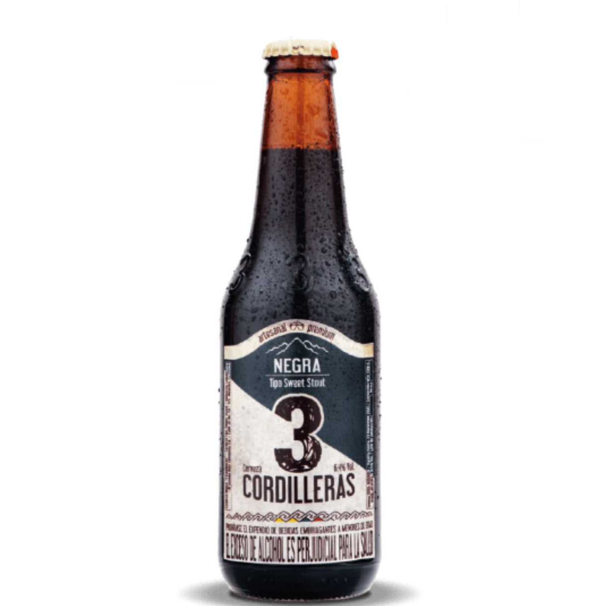 CERVEZA NACIONAL TRES CORDILLERAS NEGRA 330 ML