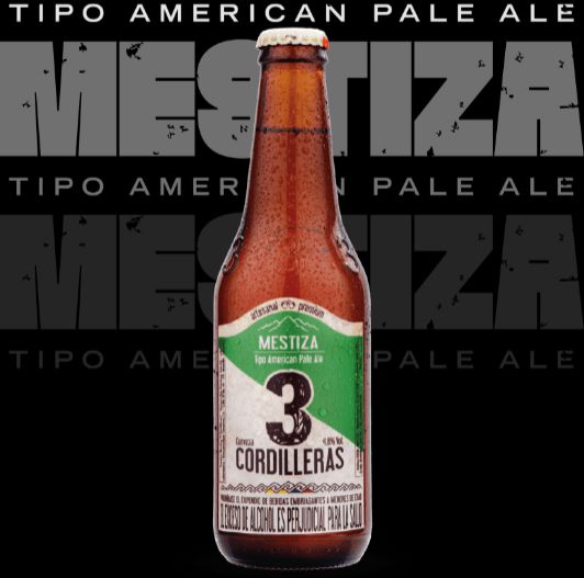 CERVEZA NACIONAL TRES CORDILLERAS MESTIZA 330 ML