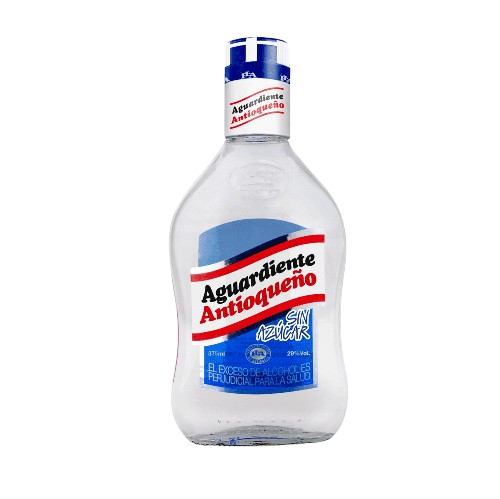 AGUARDIENTE ANTIOQUEÑA AZUL SIN AZÚCAR MEDIA 375ML