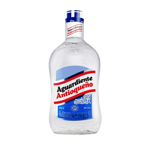 AGUARDIENTE ANTIOQUEÑO AZUL SIN AZÚCAR BOTELLA 750ML