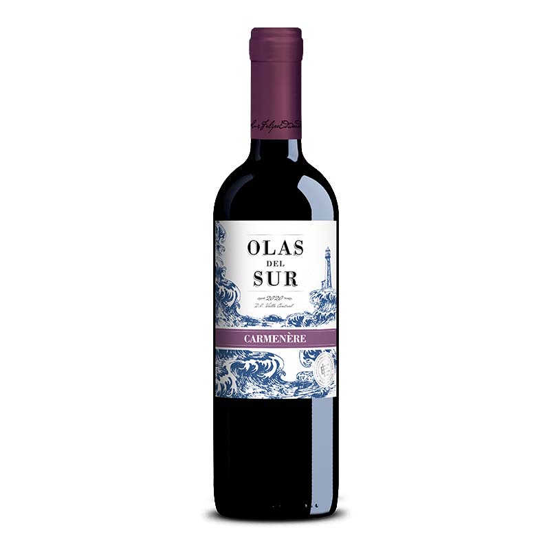 VINO TINTO CARMENERE OLAS DEL SUR BOTELLA 750ML