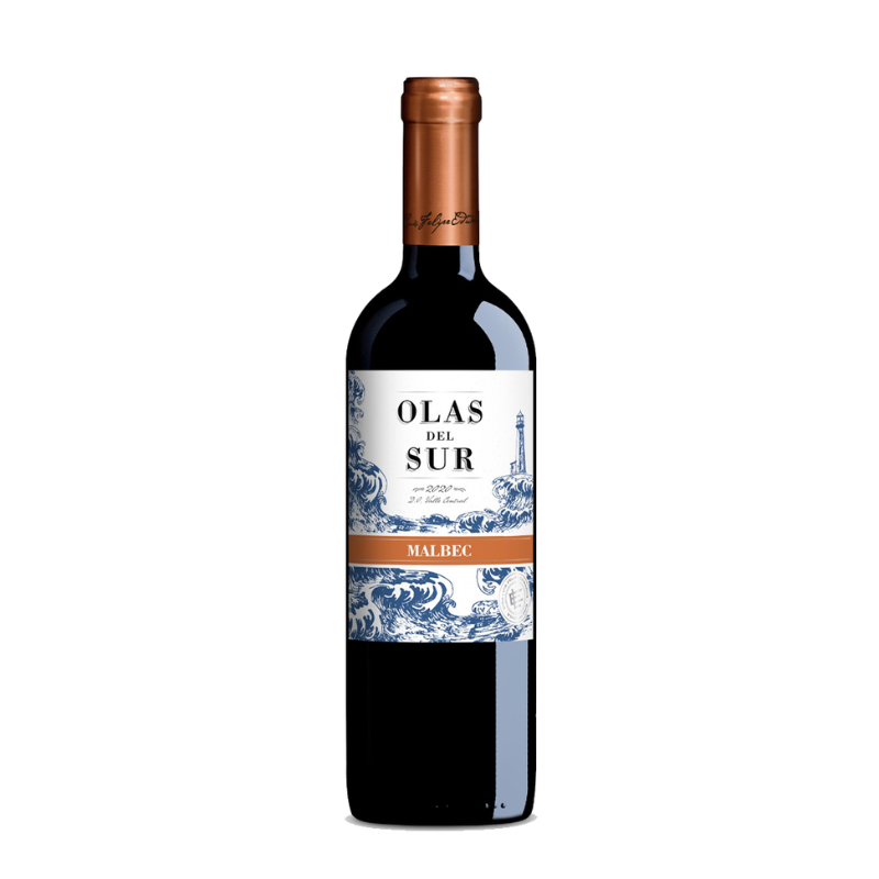 VINO TINTO MALBEC OLAS DEL SUR BOTELLA 750ML