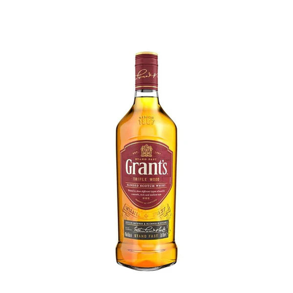 WHISKY GRANTS TRIPLE WOOD BOTELLA.