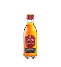 WHISKY GRANTS TRIPLE WOOD MINIATURA.