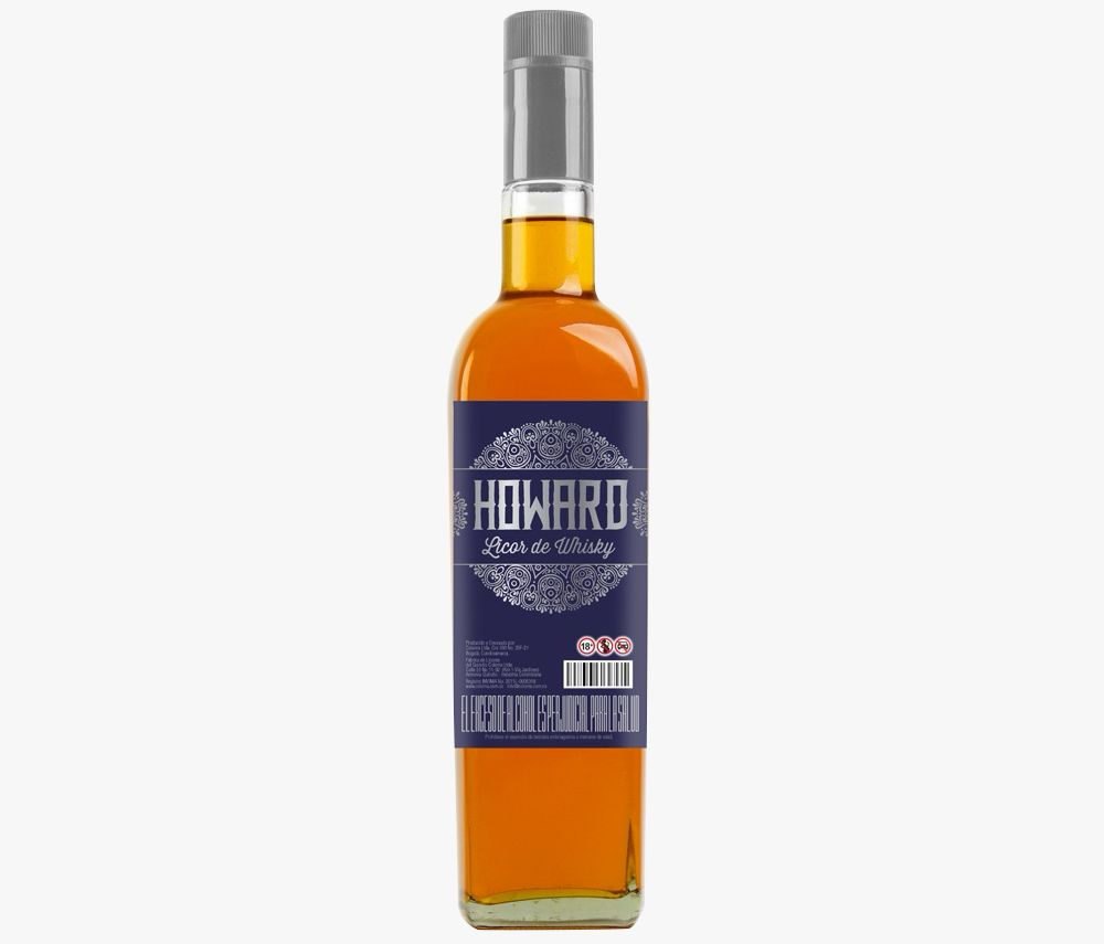 LICOR DE WHISKY HOWARD BOTELLA.