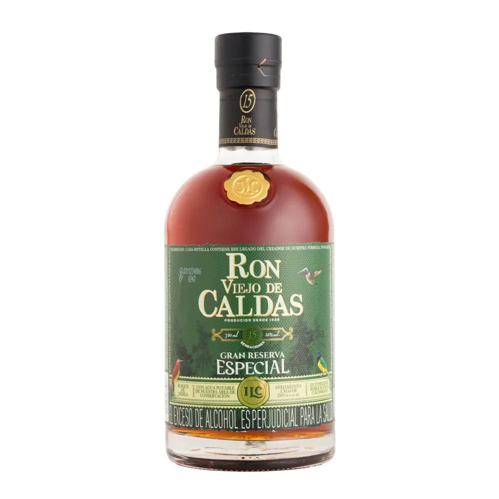 RON VIEJO DE CALDAS BOTELLA 15 AÑOS