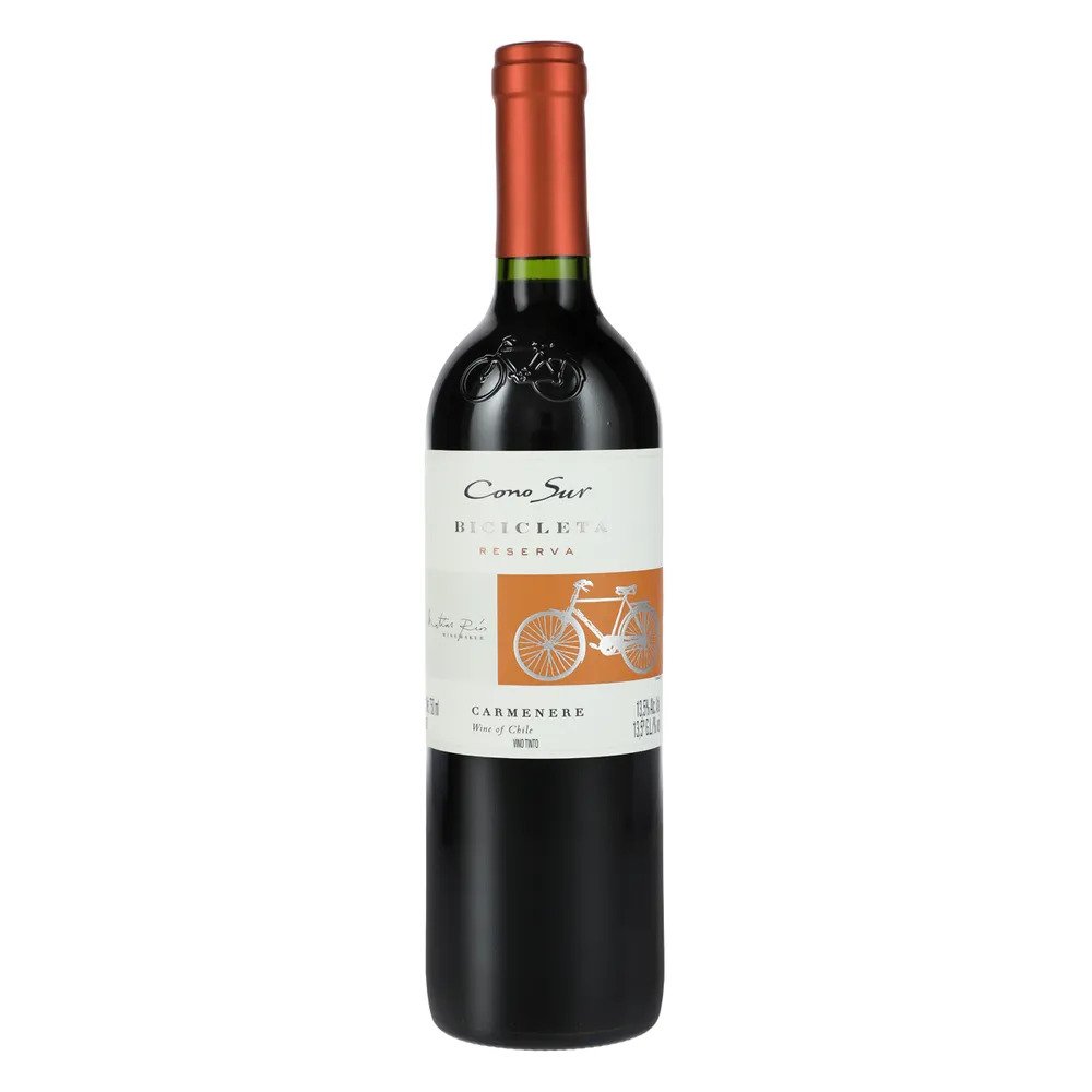 VINO TINTO CONO SUR BICICLETA CARMENERE BOTELLA