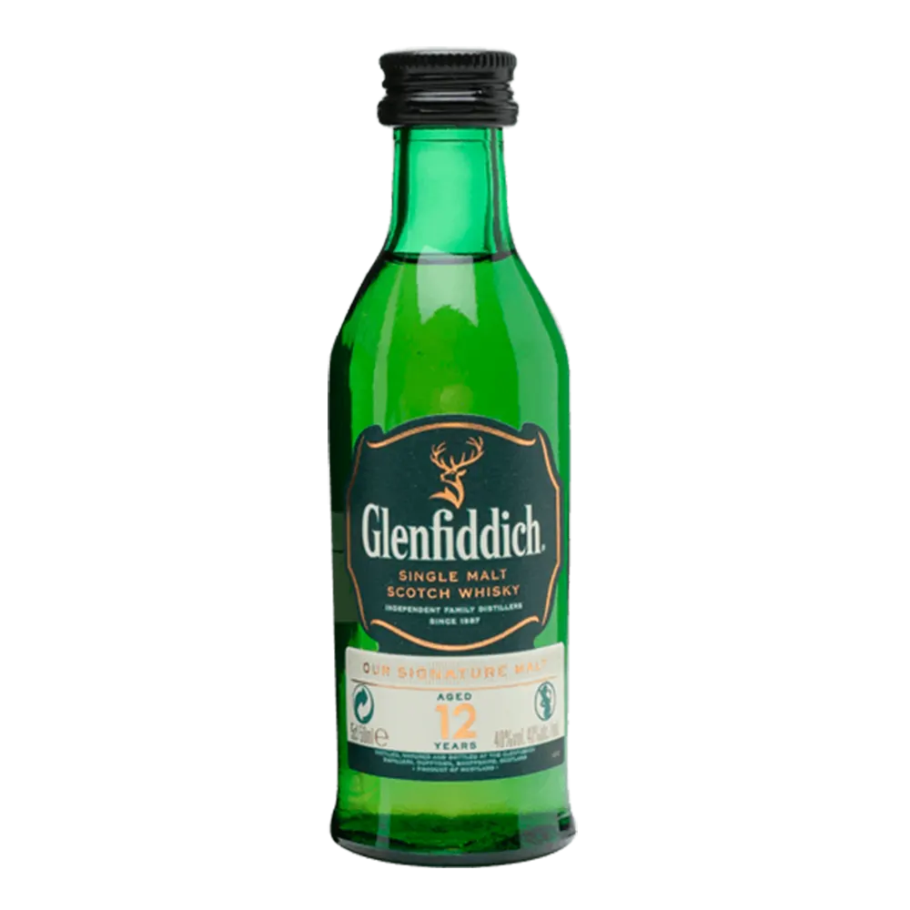 WHISKY GLENFIDDICH 12 ANOS MINI 50 ML