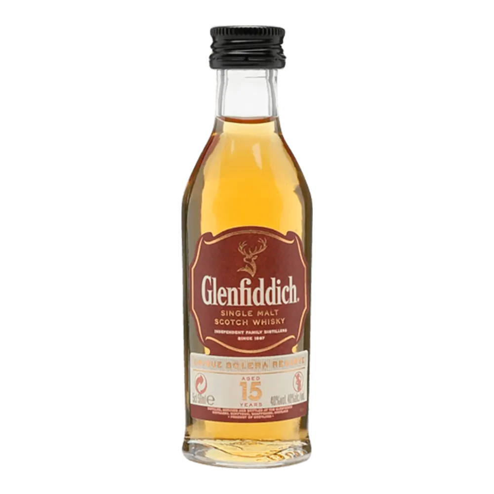 WHISKY GLENFIDDICH 15 ANOS MINI 50ML