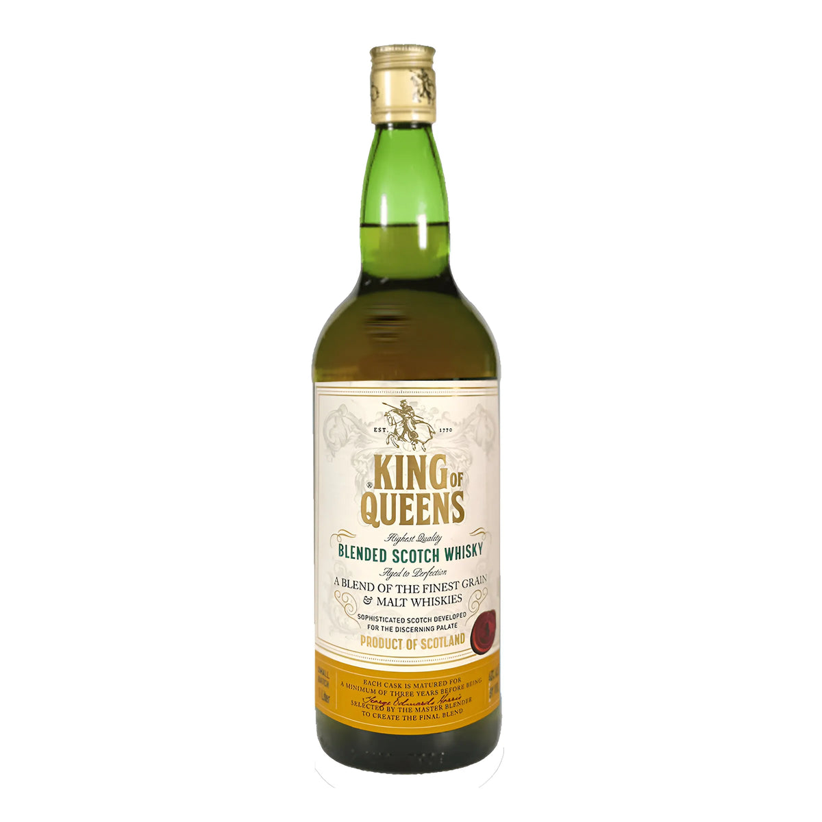 WHISKY KING OF QUEENS BOTELLA.