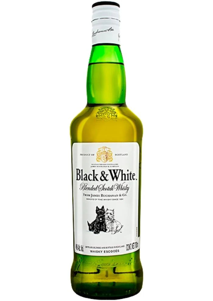 WHISKY BLACK & WHITE BOTELLA