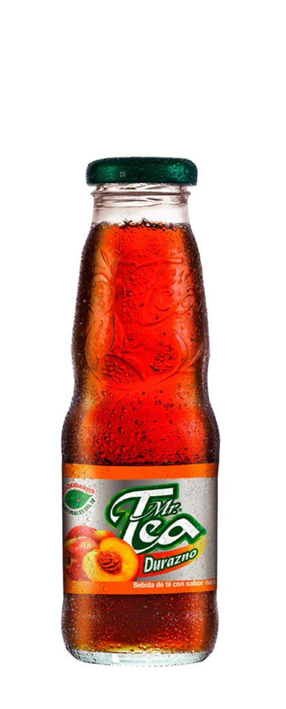 MR TEA VIDRIO 300 ML (LIMON - DURAZNO)