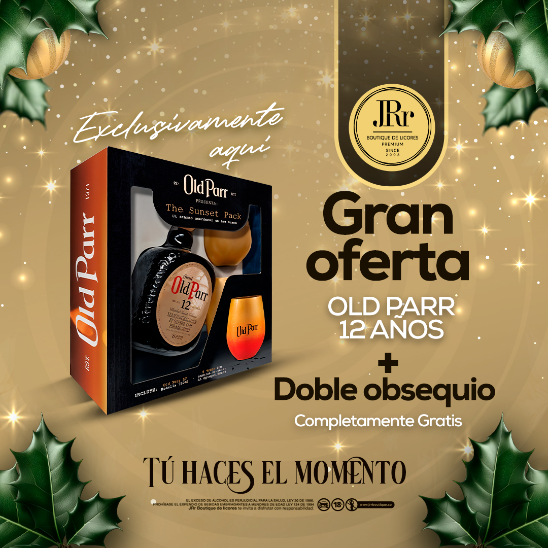 OFERTA WHISKY OLD PARR + OBSEQUIO (GRATIS)