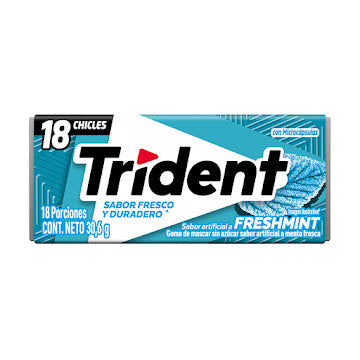 CHICLE TRIDENT FRESHMINT X18 UNDS